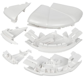 DLP Угол внешний изменяемый для кабель-канала 150х50мм (60-120град) белый