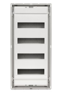 U48FPW IT, Щит встраиваемый мультимедийный, 4 ряда, белая дверца, IP30