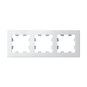 ATLASDESIGN 3-постовая РАМКА, универсальная, БЕЛЫЙ