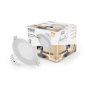 Светильник Gauss Downlight круг 7W 500lm 3000K 100-265V IP20 монтаж Ø65 90*56мм белый LED 1/20