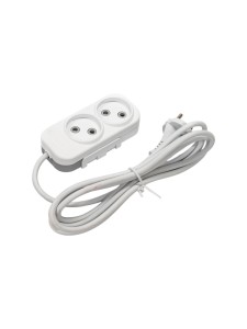 EL-BI,Myra,удлинитель 2гн2м б/з белый,527-110202-260