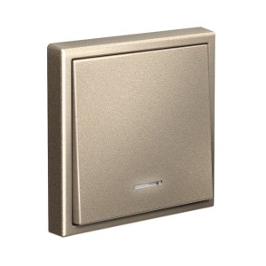 ARTGALLERY 1-клавишный ВЫКЛЮЧАТЕЛЬ с подсветкой, сх.1а, 10АХ, механизм, ШАМПАНЬ