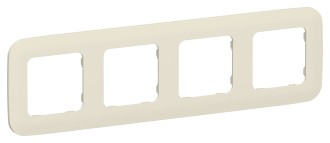 FLITE Рамка 4-местная РУ-4-А-ФлСл сливочный IEK