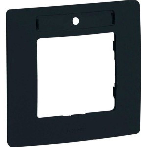 Etika - Рамка 1 пост, с держателем для маркировки (антрацит)