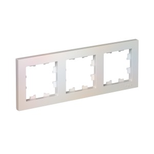 ATLASDESIGN 3-постовая РАМКА, универсальная, ЖЕМЧУГ