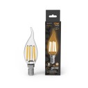 Лампа Gauss Filament Свеча на ветру 13W 1100lm 2700К Е14 LED