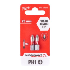 Бита Shockwave PH1 25 мм (2 шт), MILWAUKEE