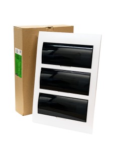 Корпус пластиковый ЩРВ-П-36 черн. прозр. дверь IP41 GENERICA