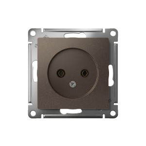 ATLASDESIGN РОЗЕТКА без заземления без шторок, 16А, механизм, МОККО