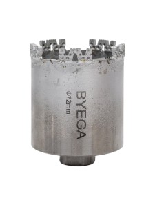 Сверло кольцевое подрозетник Ø72мм BYEGA 70-5хМ16 "Премиум" (торц)