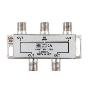 Делитель ТВх4 под F-разъем, 5-1000МГц REXANT