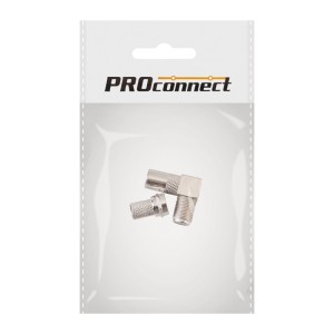 Переходник угловой гнездо F – штекер TV REXANT