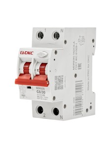 Дифавтомат YON max типа MDR, 1P+N, 30mA, 6A, хар-ка C, 6kA, тип А DKC