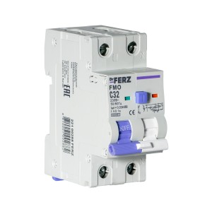 FMO-EM-1P+N 32A 30mA 10kA тип A, х-ка C, 2M Дифавтомат