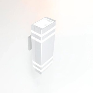 Фасадный светильник General GWL-2MR16-GU10-S-IP65 Белый с двойным боковым рассеивателем Катет