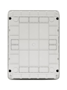 TEKFOR Корпус пластиковый ЩРВ-П-24 IP41 черная прозрачная дверь IEK