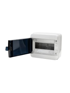 TEKFOR Корпус пластиковый КМПн-8 IP65 черная прозрачная дверь IEK