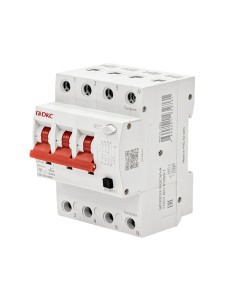 Дифавтомат YON max типа MDR, 3P+N, 30mA, 40A, хар-ка C, 6kA, тип A DKC