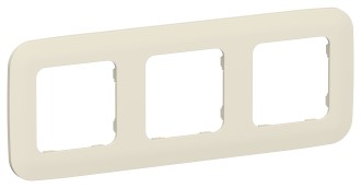 FLITE Рамка 3-местная РУ-3-А-ФлСл сливочный IEK