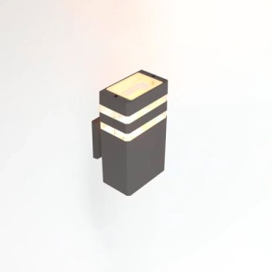 Фасадный светильник General GWL-MR16-GU10-S-IP65 Графит с двойным боковым рассеивателем Катет