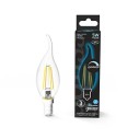 Лампа Gauss Filament Свеча на ветру 5W 450lm 4100К Е14 диммируемая LED