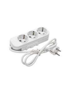 EL-BI,Myra,удлинитель 3гн1м с/з белый,527-010201-311