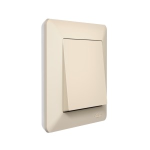 ATLASDESIGN AIR 1-постовая РАМКА, БЕЖЕВЫЙ/дымчатый белый