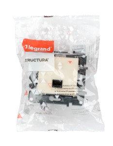 Structura - Розетка 1хRJ-45 UTP CAT5E 8конт.(сл.кость)