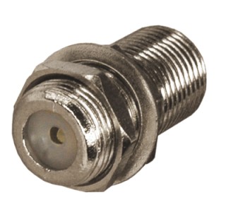 Переходник гнездо F – гнездо F, бочка с кольцом REXANT