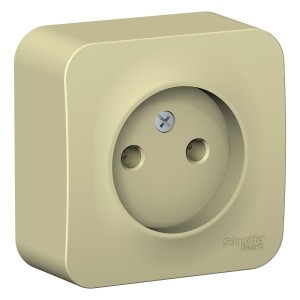 BLANCA О/У РОЗЕТКА без заземления без шторок, ИЗОЛ.ПЛ., 16А, 250В, БЕЖЕВЫЙ
