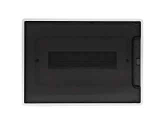 Щиток 12 мод встраиваемый FRAME, белый, с тонированной дверцей, с 2 шинами PEN на 6 и 8 отв. DKC