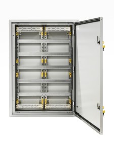 TITAN 5 Корпус металлический ЩРв-120 (2х60) 880х625х130мм IP31 серый (одна дверь) IEK