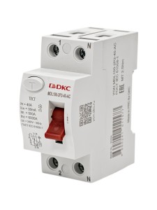 Устройство защитного отключения УЗО ВДТ YON MAX MDL100, 2P, 30mA, 40A, тип АС DKC