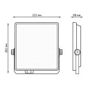 Прожектор Gauss EVO 100W 10000lm 6500K 100-240V IP65 черный LED 1/6