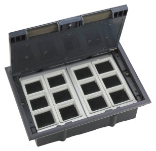 MultiDesk Люк на 24 модулей IP40 для фальшпола с монтажной коробкой, тип MDK10