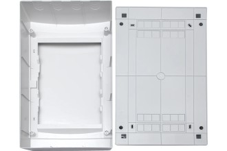 N48CW IT, Щит навесной мультимедийный, 4 ряда, белая дверца, IP40