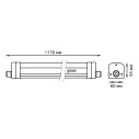 Светильник линейный Gauss 185-265V UNIVERSAL 36W 3600lm 4000K 185-265V IP65 1170*60*55мм  соед в лин LED 1/20