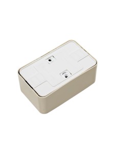 BLANCA О/У РОЗЕТКА двойная с заземлением без шторок, ИЗОЛ.ПЛ., 16А, 250В, БЕЖЕВЫЙ