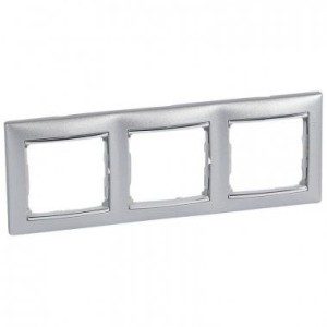 VALENA DIY Рамка 3-местная алюминий модерн