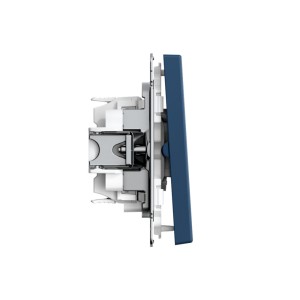 ARTGALLERY 2-клавишный ПЕРЕКЛЮЧАТЕЛЬ, 10АХ, механизм, быстрозажим. клем., АКВАМАРИН