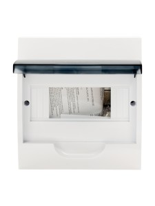 Корпус пластиковый ЩРН-П-8 черн. прозр. дверь IP41 GENERICA