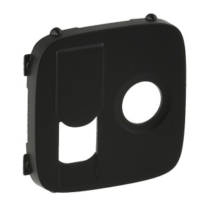 Valena Allure - Лицевая панель розетки TV-RJ45, антрацит