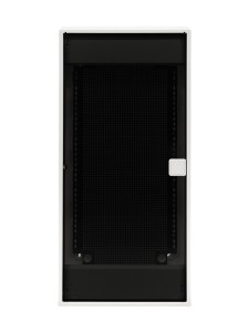 N48-ALFA IT, Щит навесной мультимедийный, 4 ряда, прозрач. дверца, IP40