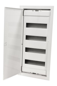 U48FPW IT, Щит встраиваемый мультимедийный, 4 ряда, белая дверца, IP30
