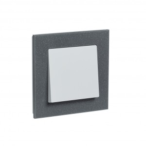 Рамка 1-постовая, МРАМОР АЙС ГРЕЙ