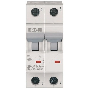 Авт. выключатель HN-C20/2, 2P, 20A, х-ка C, 6кА