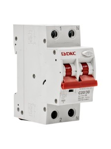 Дифавтомат YON max типа MDR, 1P+N, 30mA, 20A, хар-ка C, 6kA, тип А DKC