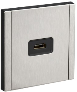 FORTE&PIANO Розетка HDMI FP740M металл никель IEK
