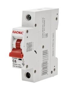Автоматический выключатель YON max типа MD63N, 6кА, 1 полюс, хар-ка C, 3А DKC