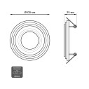 Светильник Gauss Backlight BL139 Кругл. Хром. Gu5.3, 3W, LED 4000K 1/40